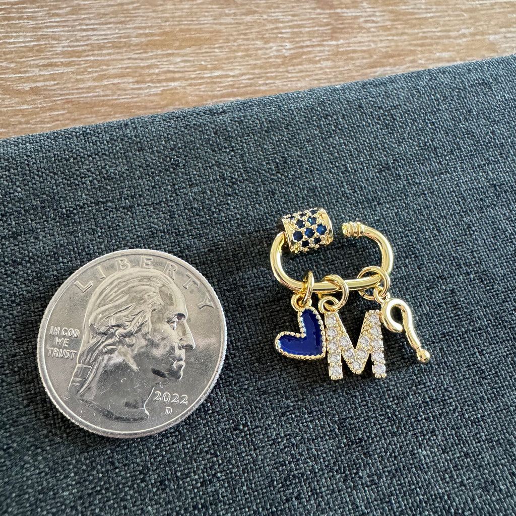 Blue Heart Carabiner