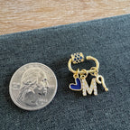 Blue Heart Carabiner