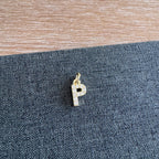 Rhinestone Letter Charm