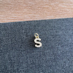 Rhinestone Letter Charm