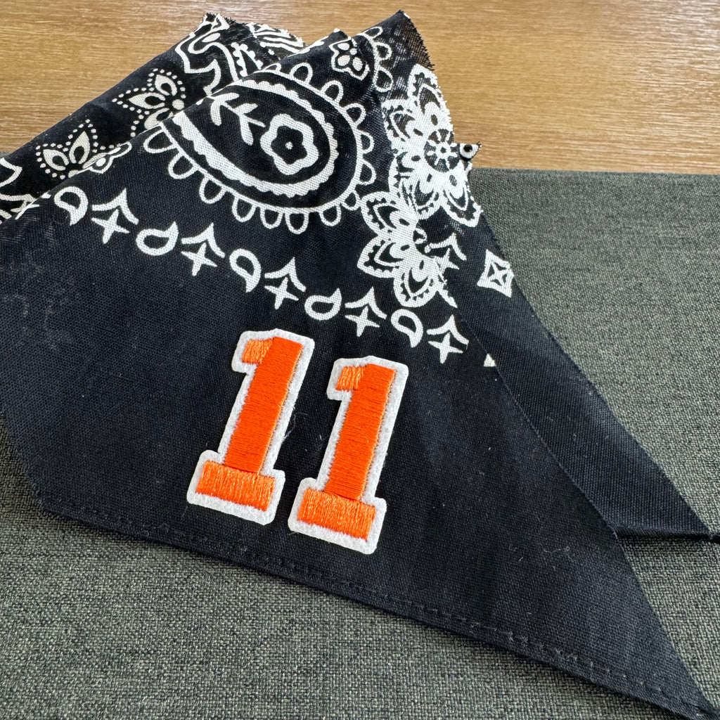 Bandana Number Scarf Black