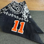 Bandana Number Scarf Black