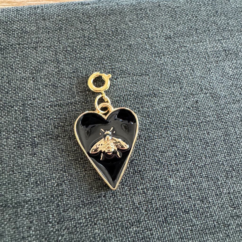 Bee Heart Charm with clasp