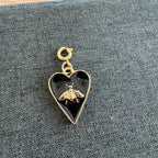 Bee Heart Charm with clasp