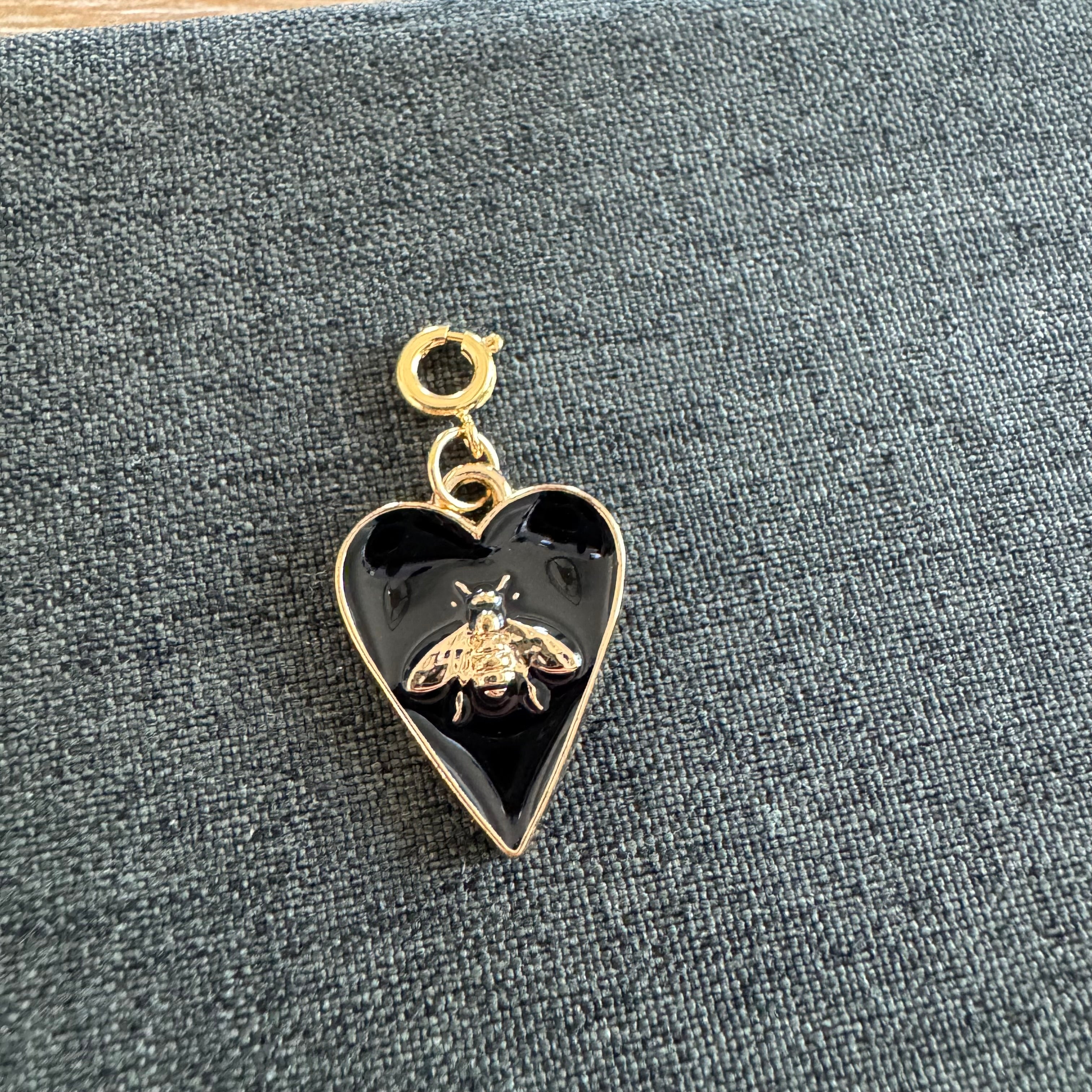 Bee Heart Charm with clasp