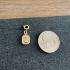 Letter Charm Tag with clasp