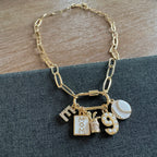 Baseball Mom Golf Mom Carabiner Necklace