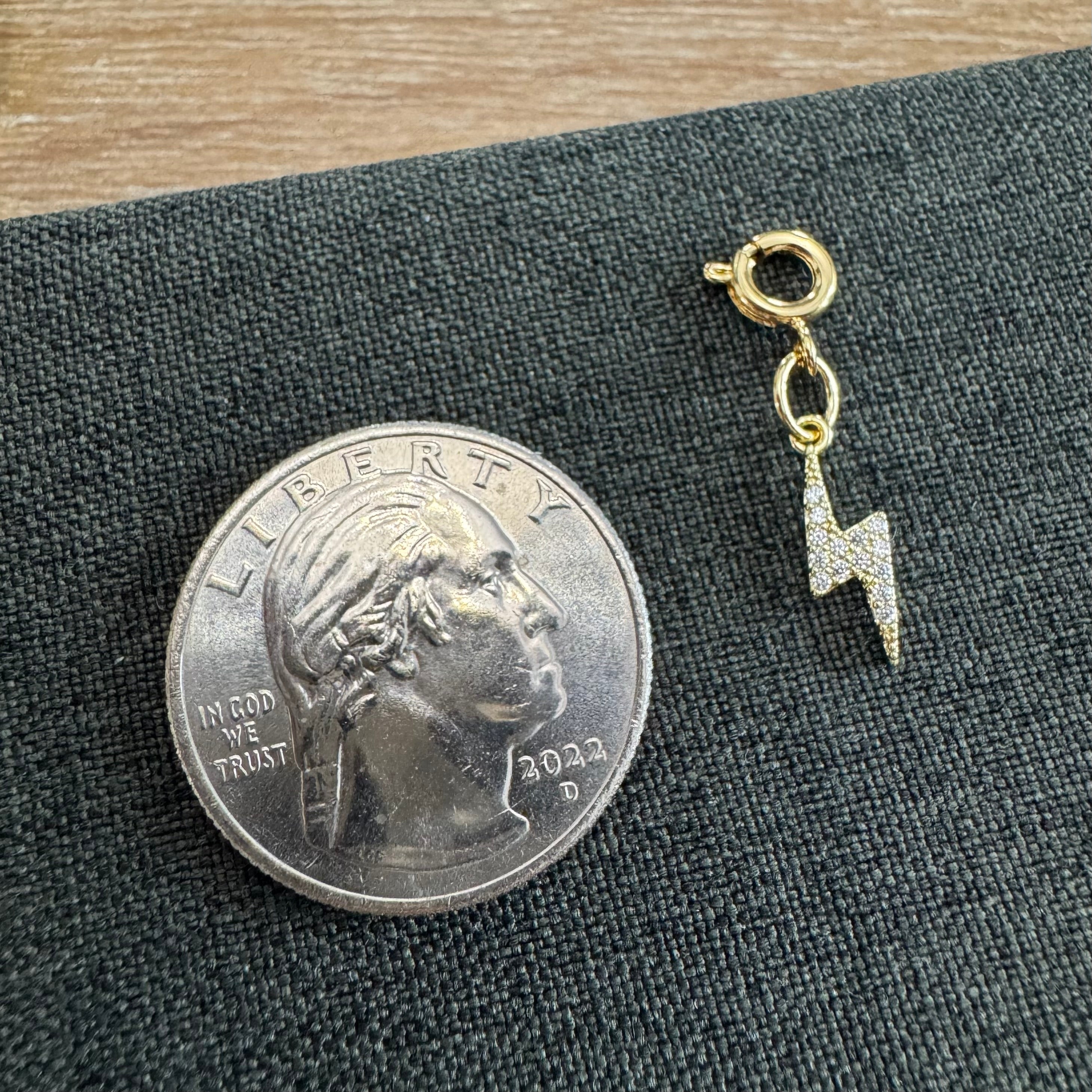 Lauren Lightning Bolt Charm with clasp