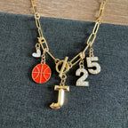 Basketball Number Necklace