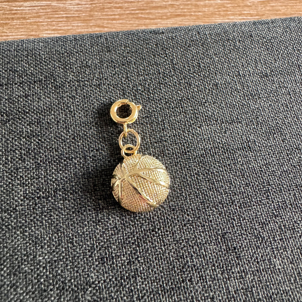 Basketball Charm Gold with clasp
