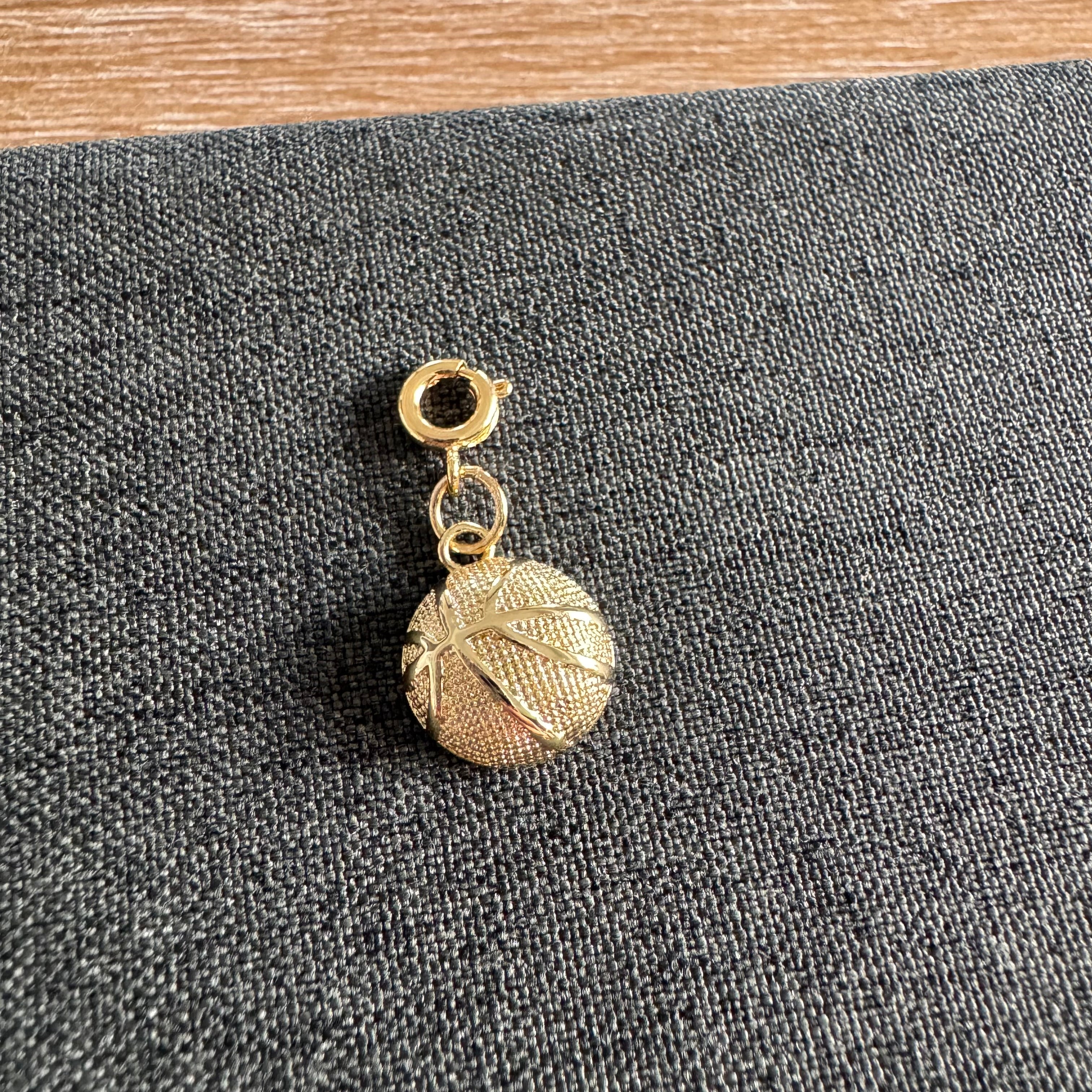 Basketball Charm Gold with clasp