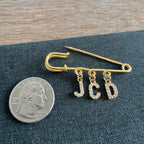 Initial Brooch Pin