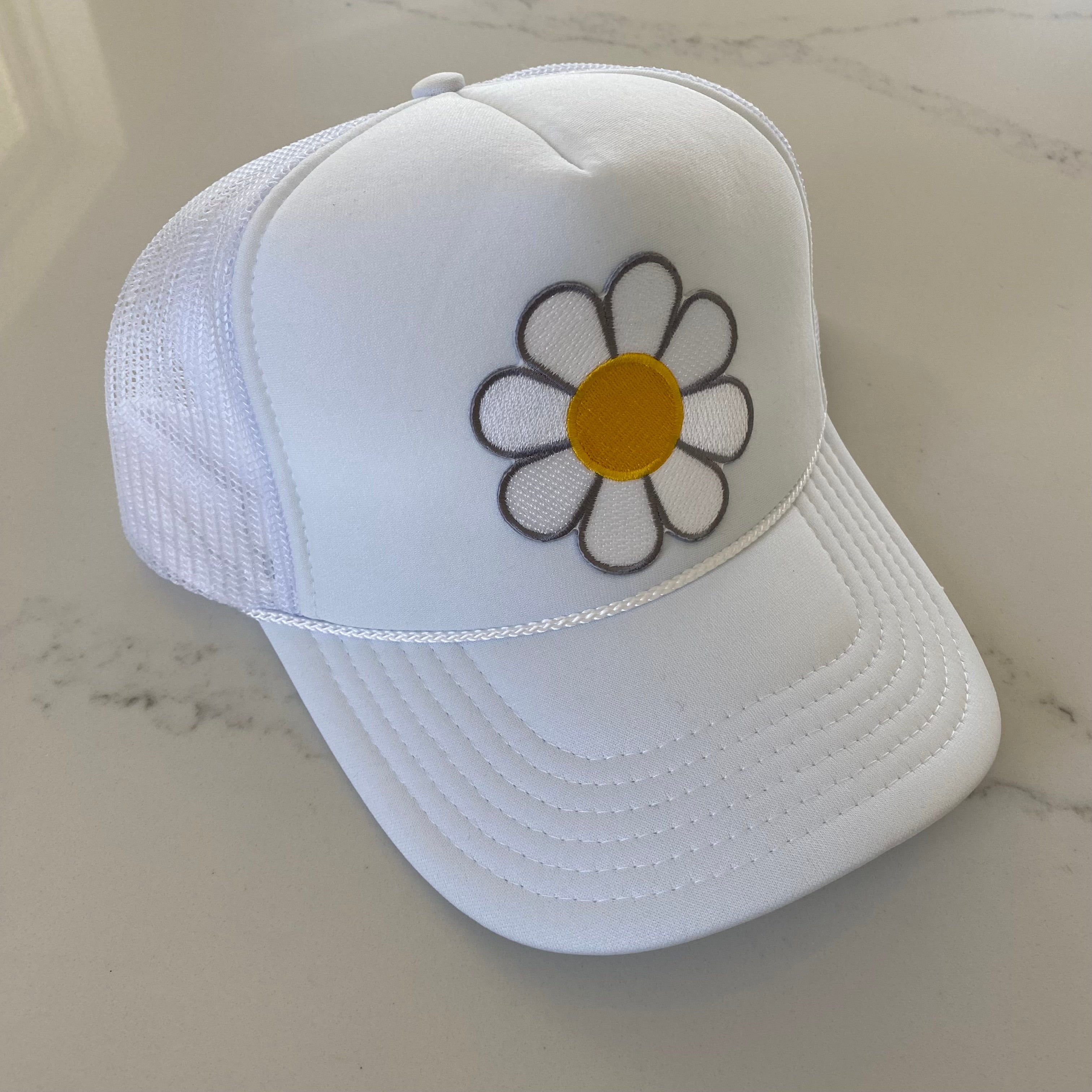 Flower White Hat