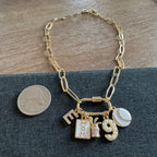 Baseball Mom Golf Mom Carabiner Necklace