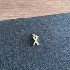 Rhinestone Letter Charm
