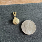 Basketball Charm Gold with clasp