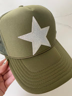 Green Silver Star Hat