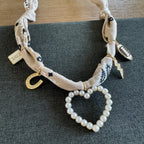 Football Mom Bandana Necklace Oat