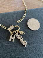 Football Mama Charm Necklace
