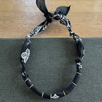 Premade Bandana Necklace Black