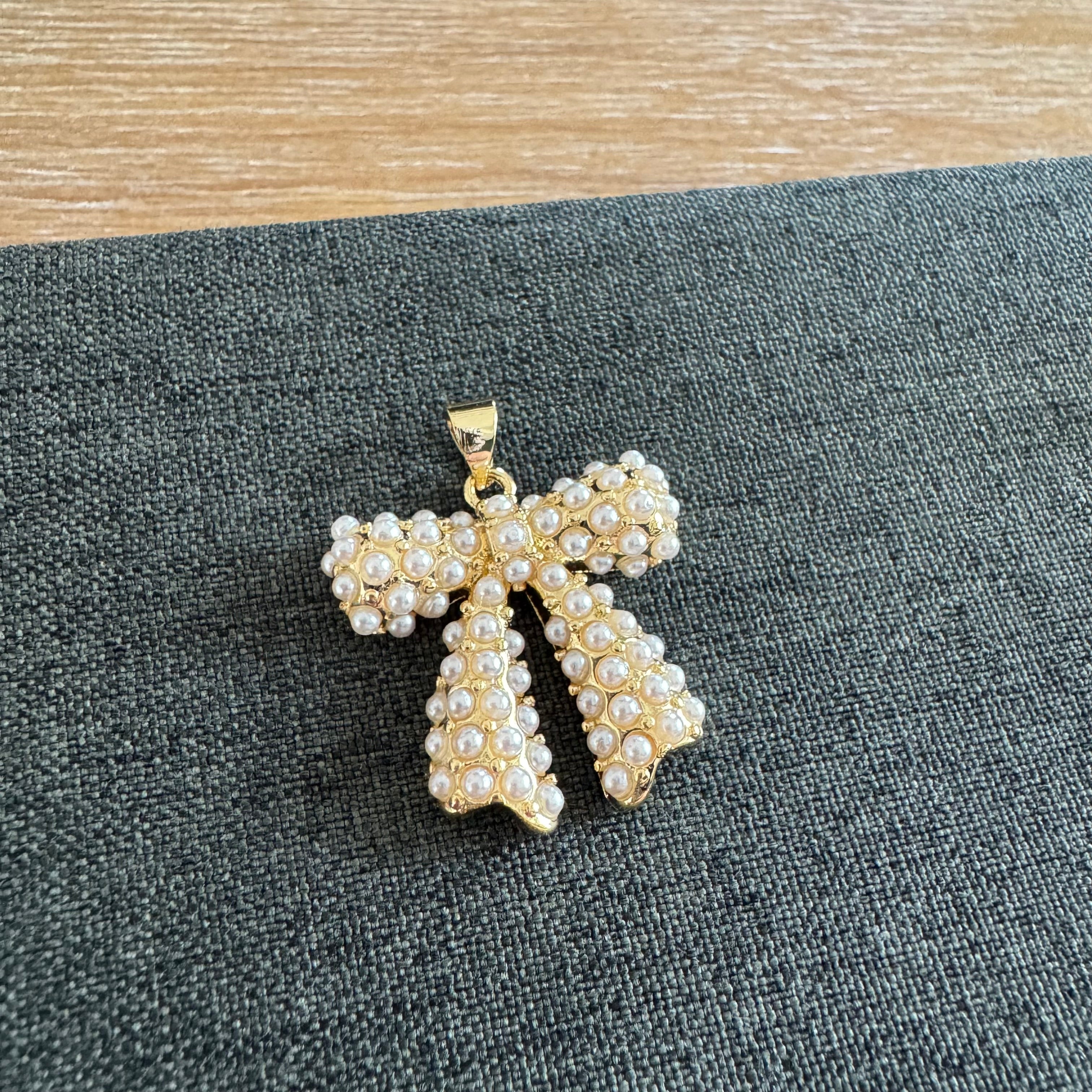 Pearl Bow Pendant