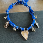Football Bandana Necklace Blue