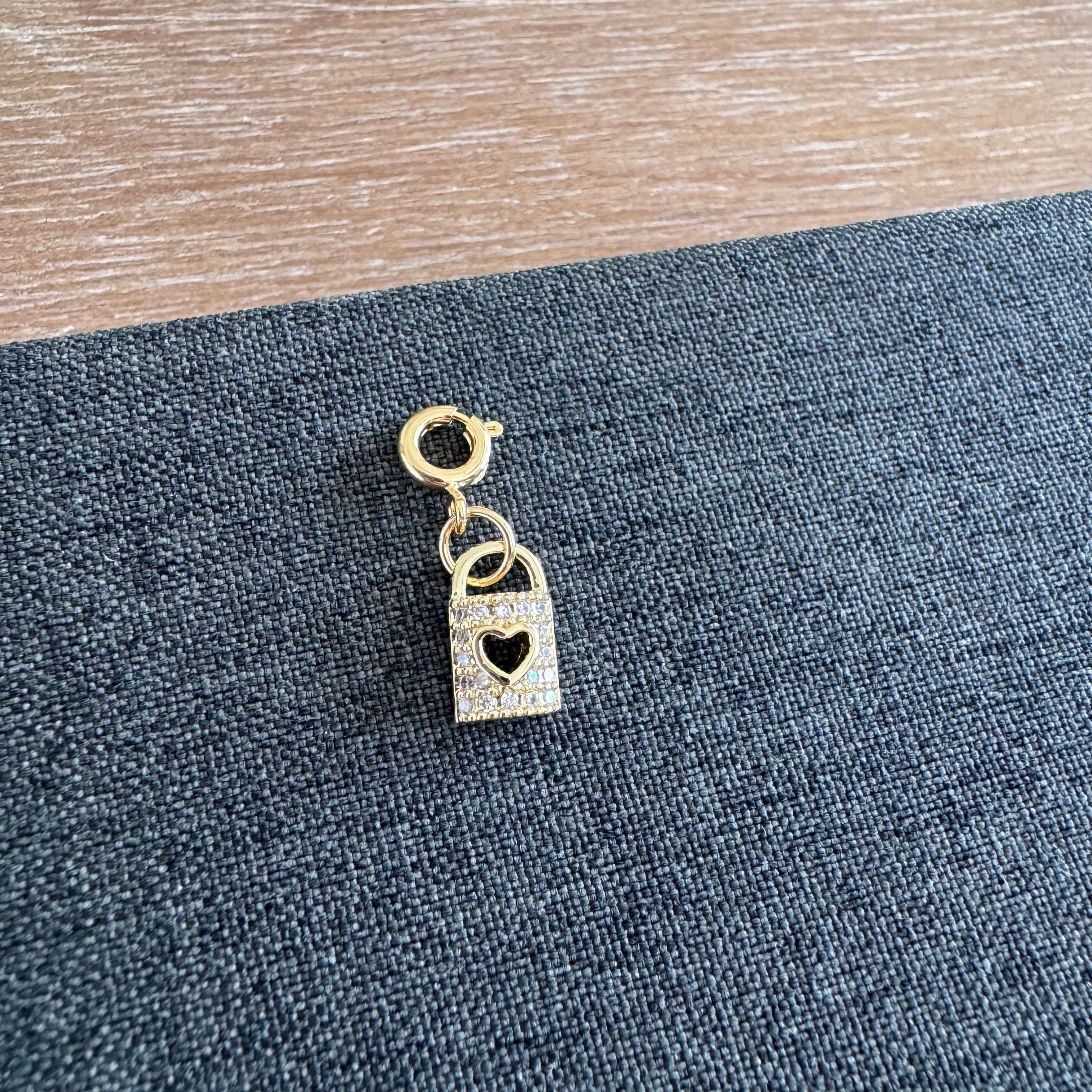 Lee Lock Heart Charm with clasp