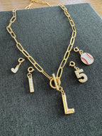 Baseball Charm Necklace