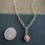 Palmer Baseball Necklace
