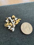 White Heart Charm