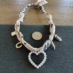 Football Mom Bandana Necklace Oat