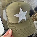 Green Silver Star Hat