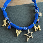 Runner Up Charm Bandana Necklace Blue