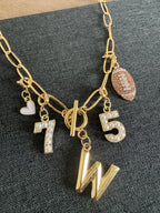 Football Number Necklace